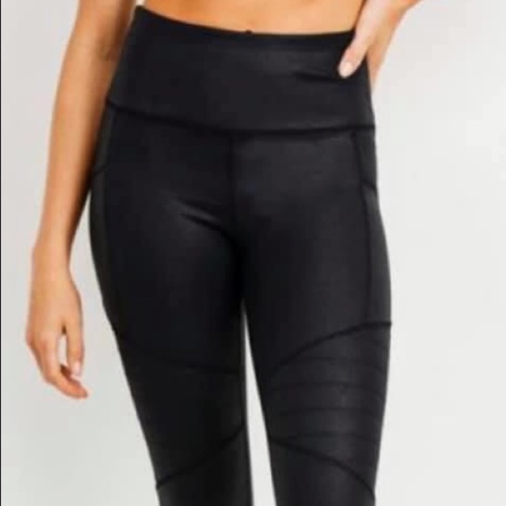 Foil moto legging
